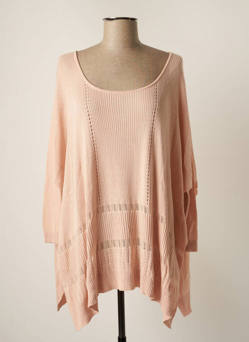 Pulover tunică roz LAUREN VIDAL femeie