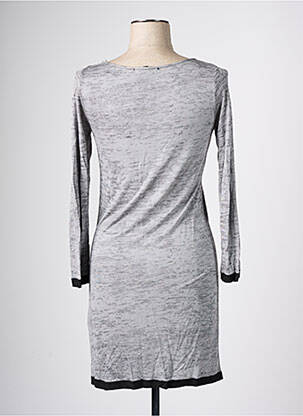 Rochie scurtă mâneci lungi mâneci lungi gri RENDEZ-VOUS femeie
