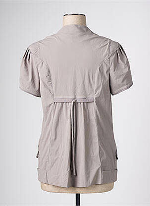 Jachete casual buzunare maro CHRISTINE LAURE femme