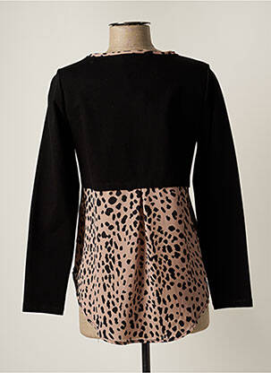 Top elasticitate mâneci lungi negru ORTO BOTANICO femeie
