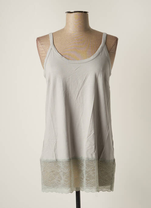 Tunică mâneci lungi gri LAUREN VIDAL femeie