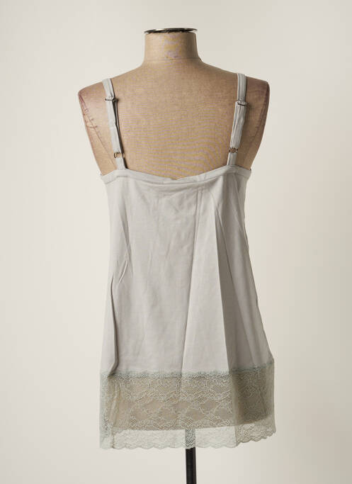 Tunică mâneci lungi gri LAUREN VIDAL femeie