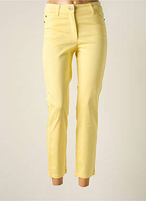 Pantalon slim galben OLSEN femeie