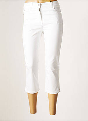 Pantalon trei sferturi alb OLSEN femeie