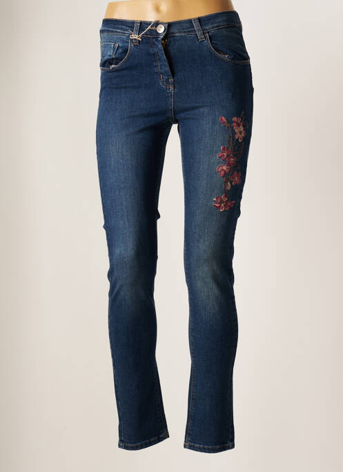 Blugi skinny albastru EAST DRIVE femeie