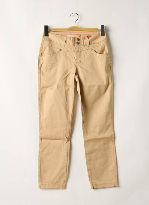 Pantalon slim bej STREET ONE femeie