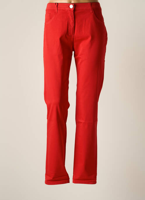 Pantalon slim roșu EAST DRIVE femeie