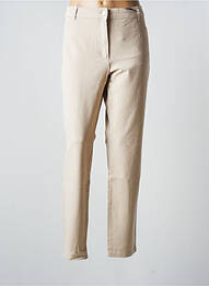 Pantalon slim țesătură poplin mărime normală bej OLSEN femme