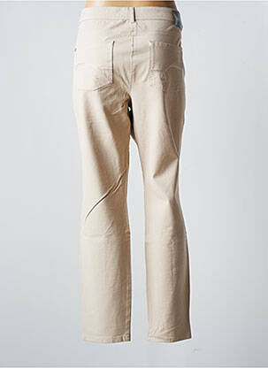 Pantalon slim țesătură poplin mărime normală bej OLSEN femeie