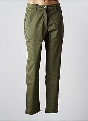 Pantalon drept elasticitate mărime normală verde EAST DRIVE femeie