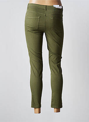 Pantalon slim talie elastică mărime normală verde EAST DRIVE femeie