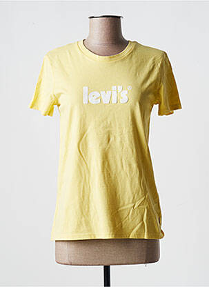 Tricou croială dreaptă mâneci scurte galben LEVI'S femeie