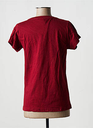 Tricou croială dreaptă mâneci scurte roșu FILA femeie