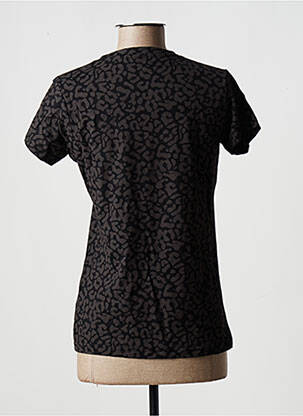 Tricou croială dreaptă mâneci scurte negru FILA femeie