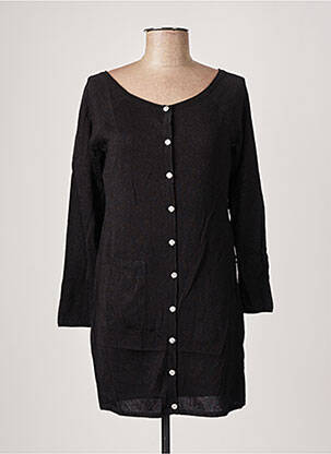 Rochie pulover croială dreaptă mâneci lungi negru AZZARO femeie