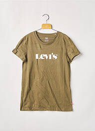 Tricou croială dreaptă mâneci scurte verde LEVI'S femeie