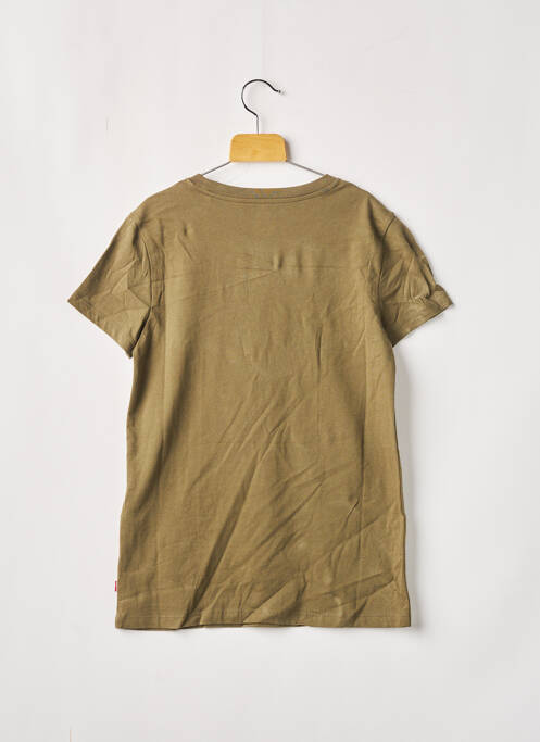 Tricou croială dreaptă mâneci scurte verde LEVIS femme