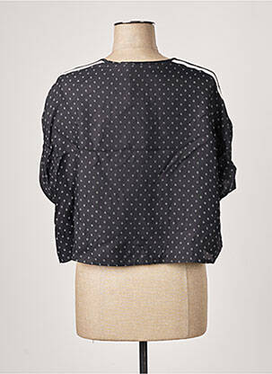 Bluză imprimeu fantezie mâneci scurte negru THE KOOPLES femeie