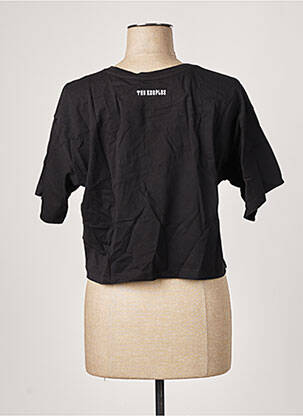 Tricou guler rotund mâneci scurte negru PUMA X THE KOOPLES femeie