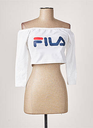 Tricou mâneci 3/4 mâneci 3/4 alb FILA femeie