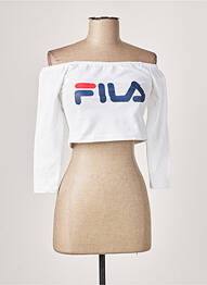 Tricou mâneci 3/4 mâneci 3/4 alb FILA femeie