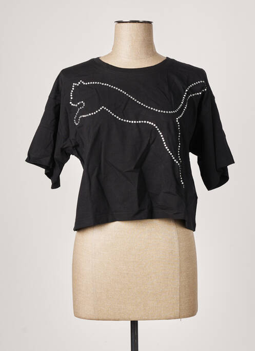 Tricou guler rotund mâneci scurte negru PUMA X THE KOOPLES femme