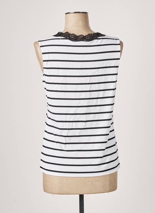 Top alb PAUSE CAFE femeie