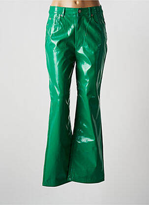 Pantalon drept talie înaltă talie înaltă verde JJXX femeie