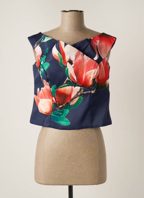 Top mâneci scurte mâneci scurte albastru RINASCIMENTO femme