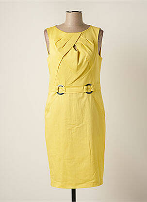 Rochie midi galben SONIA K femeie