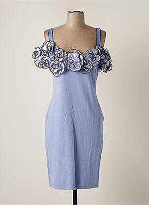 Rochie pulover albastru LEO GUY femeie