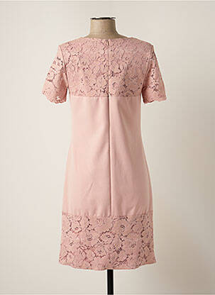Rochie midi mâneci scurte mâneci scurte roz ORTO BOTANICO femeie
