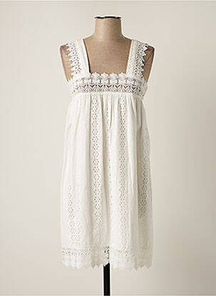 Rochie scurtă fără mâneci fără mâneci alb GOLDEN DAYS femeie