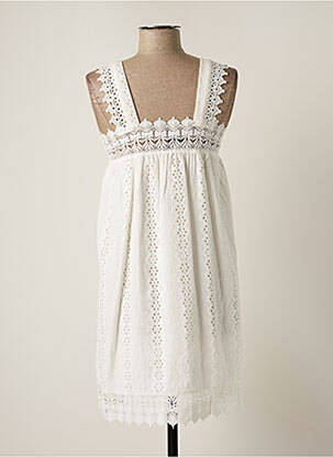 Rochie scurtă fără mâneci fără mâneci alb GOLDEN DAYS femeie