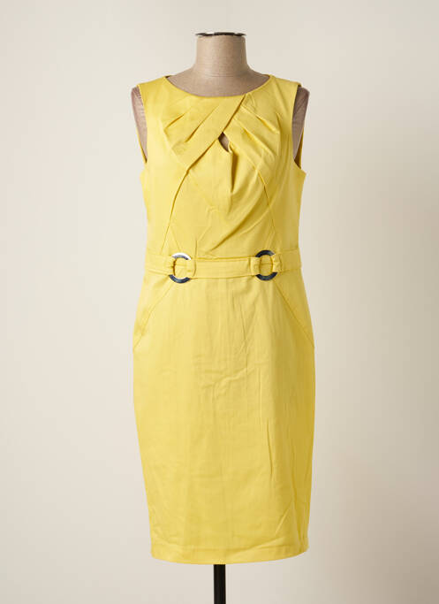 Rochie midi galben SONIA K femeie