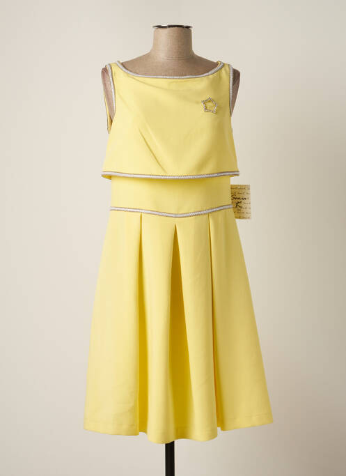 Rochie midi galben SONIA K femeie