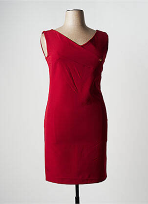 Rochie midi fără mâneci fără mâneci roșu KITANA femeie