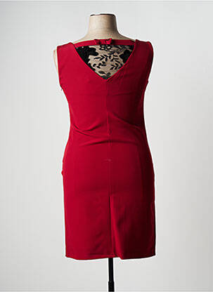 Rochie midi fără mâneci fără mâneci roșu KITANA femeie