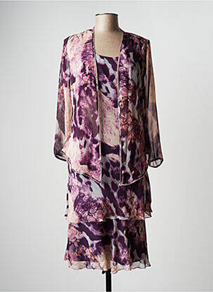 Set rochie căptușeală violet FASHION NEW YORK femeie