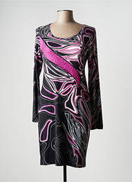 Rochie scurtă mâneci lungi mâneci lungi negru GLOSS LINE femeie