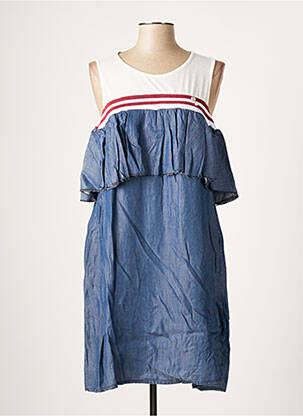 Rochie midi fără mâneci fără mâneci albastru R JEANS femeie
