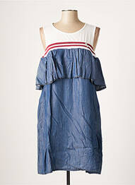 Rochie midi fără mâneci fără mâneci albastru R JEANS femeie
