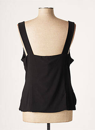 Top țesătură jersey fără mâneci negru CREATIF PARIS femeie