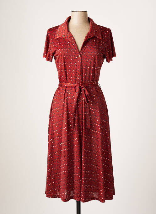 Rochie midi maro LONKEL femeie