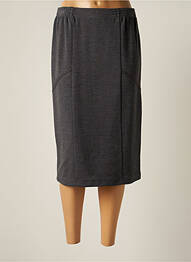 Fustă midi elasticitate gri GRIFFON femme