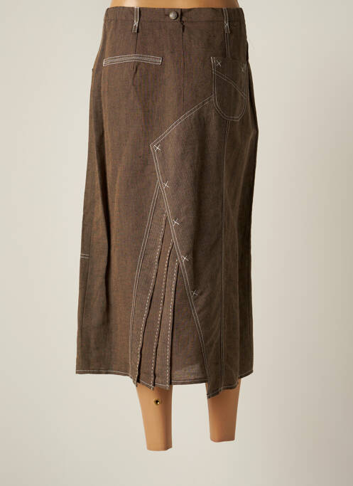 Fustă midi maro FRED SABATIER femeie