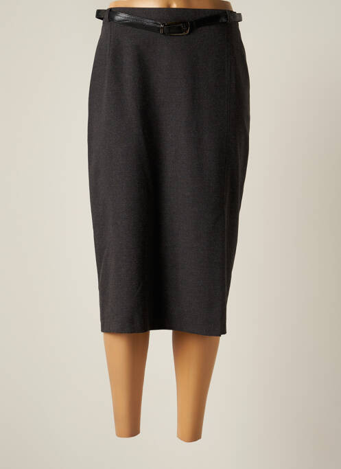 Fustă midi gri UN TEMPS POUR ELLE femeie