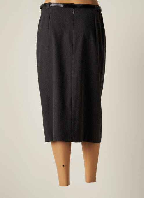 Fustă midi gri UN TEMPS POUR ELLE femeie