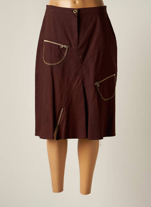 Fustă midi maro S.QUISE femeie