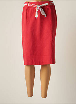 Fustă midi roșu INITIATIVE femeie